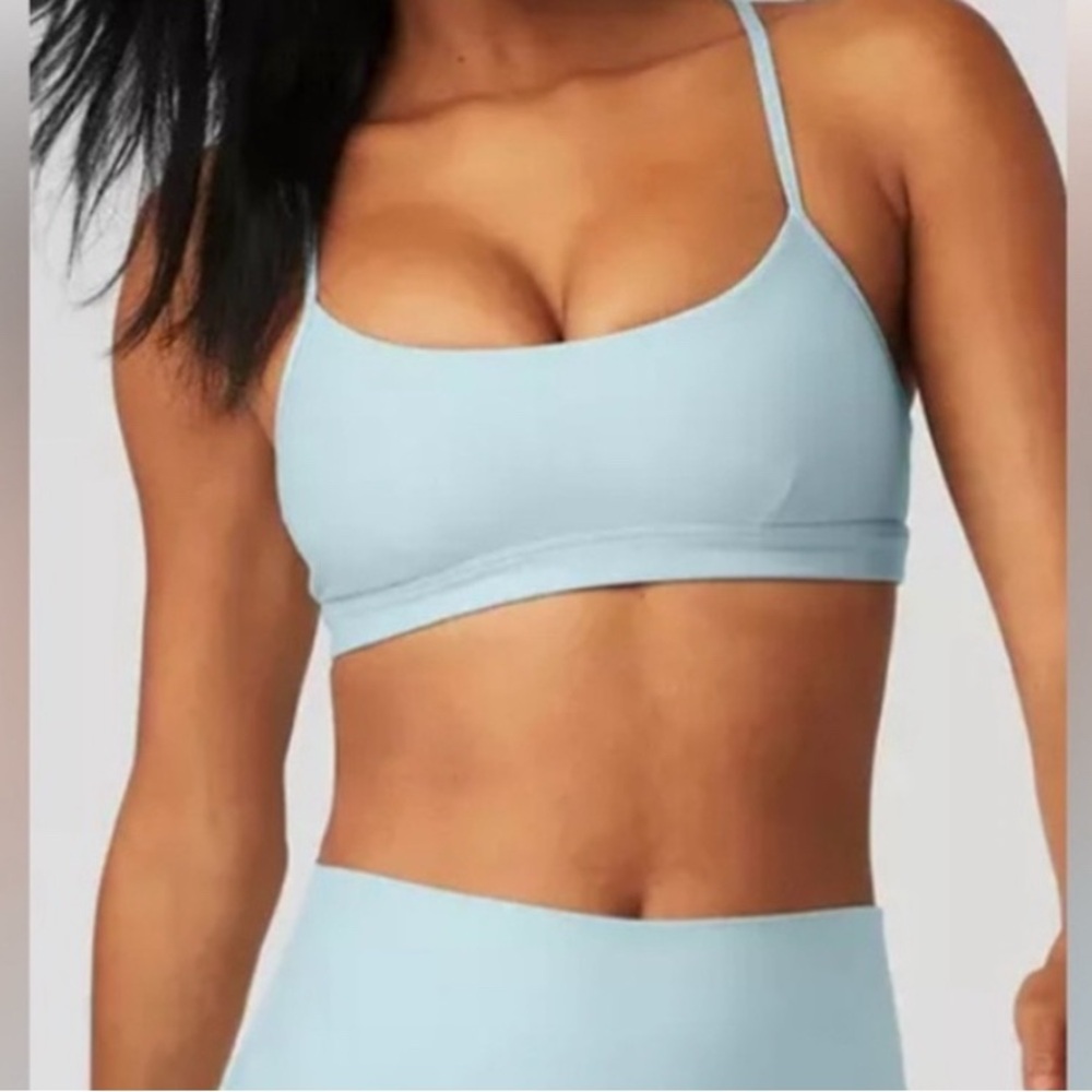 Alo Chalk Blue Airlift Bra